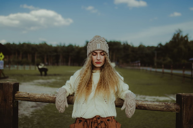 rękawiczki damskie Czapka Fox