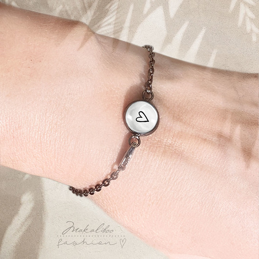 Serduszko - bransoletka boho style simple Makaliboo