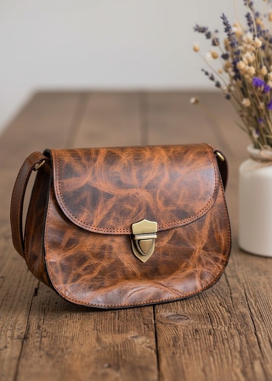 torby na ramię Torebka skórzana ręcznie robiona Khari