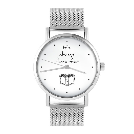 zegarki unisex Zegarek - Time for book - bransoleta mesh