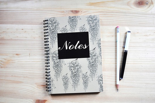 notatniki i albumy Notes z grafiką w japońskim stylu papier recykling
