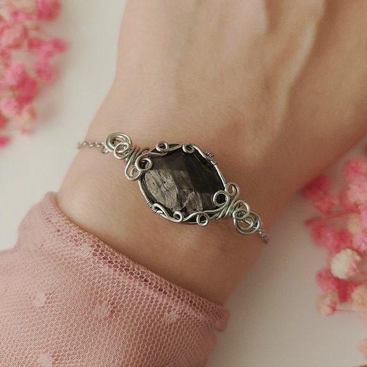 bransoletki wire wrapping Bransoletka Hypersten stal chirurgiczna handmade wirewrapping