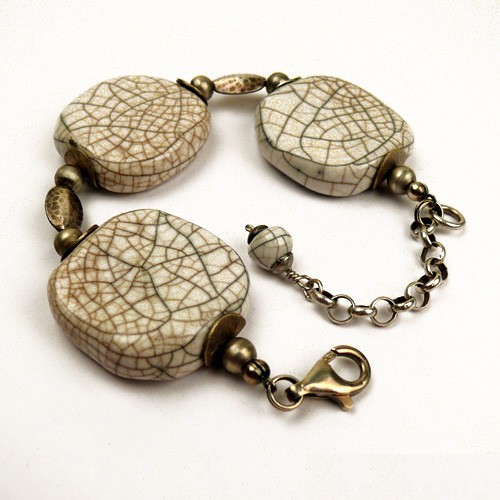 Bransoleta &quot;raku&quot; bluefrog