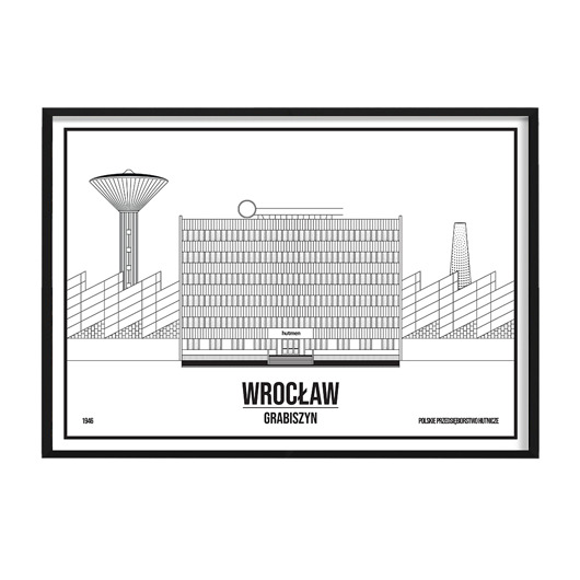 grafiki i ilustracje Plakat Wrocław - Grabiszyn - sitodruk