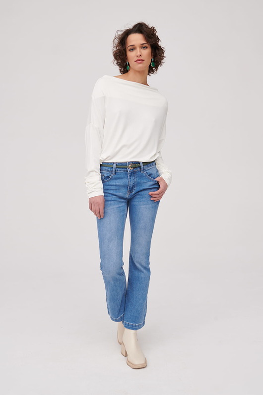 spodnie materiałowe damskie Jeansy Damskie 3D 9175 BS Jeans