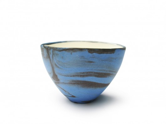 Porcelanowa czarka niebiesko-szara  mosko