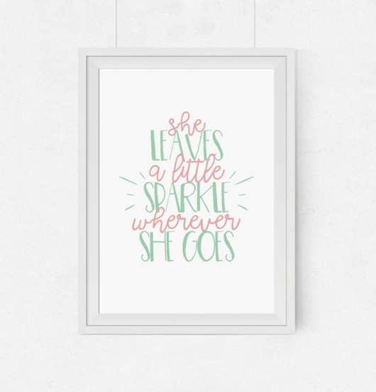 she leaves a little sparkle...A3 wejustlikeprints