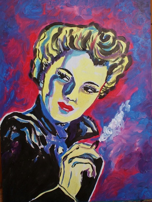obrazy Obraz  fowizm dama z Szanghaju Rita hayworth gilda