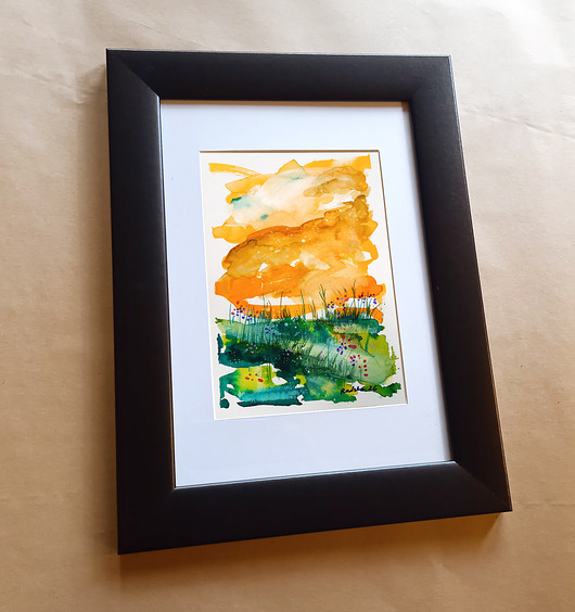 obrazy Pejzaż 82 - akwarela 16x24 cm