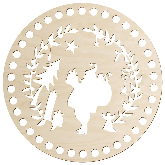 dekoracje świąteczne Okrągła Baza do Szydełkowania Kosza Mojżesza 20cm Dno Podstawa Świąteczna