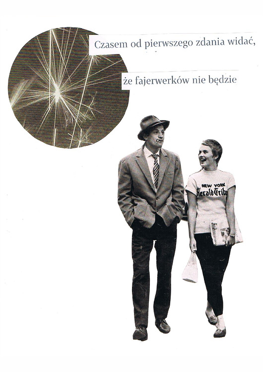 Plakat Bez fajerwerków - Kolaż analogowy - wydruk Magda Rzeźniczak
