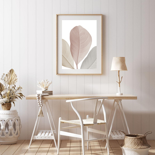 plakaty PLAKAT neutralny botaniczny beżowy natura