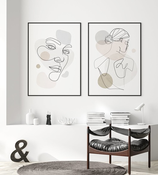 Bestsellerowe LINIE - zestaw plakatów róż HOG STUDIO