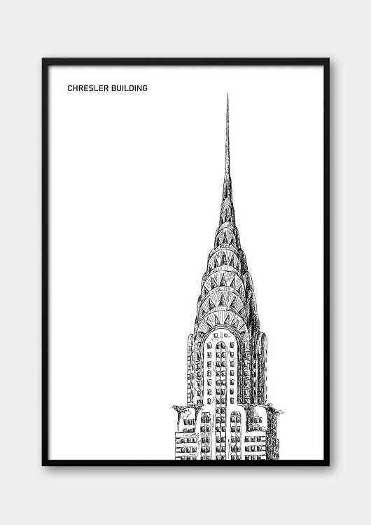 plakaty Plakat NOWY JORK - CHRYSLER BUILDING
