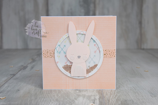 grzechocząca kartka - z shaker boxem lu luu craft