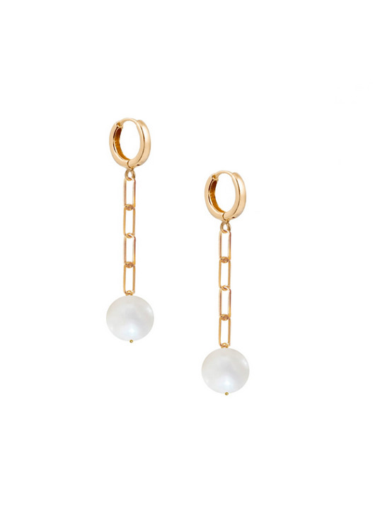 kolczyki pozłacane Kolczyki srebrne Linda Earrings