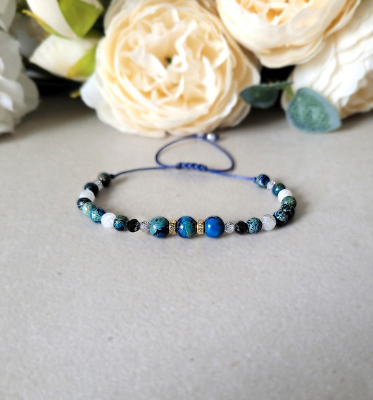 bransoletki z kamieni naturalnych WAGA - z Turmalinem Zodiakalna bransoletka