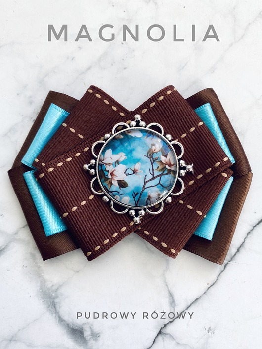 broszki Kolekcja Kwiatowa Kwiat Magnolii  NEW