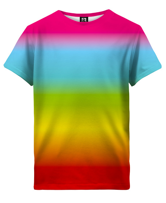 t-shirty dla chłopców T-shirt Boy DR.CROW Ombre Rainbow
