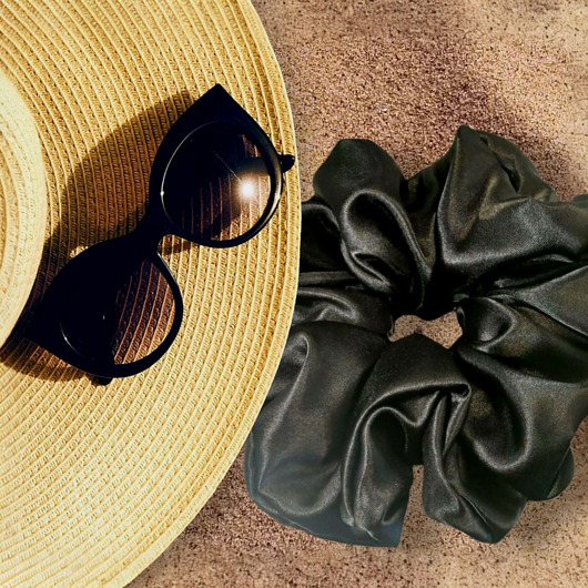 gumki do włosów Scrunchie X XL .Satynowa gumka