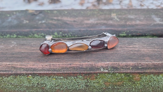 spinki i klamry do włosów Szkło morskie - klamra do włosów