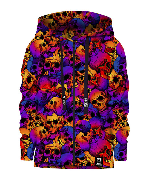 bluzy dla dziewczynki Bluza Zamek Dziewczynka DR.CROW Skulls Ombre