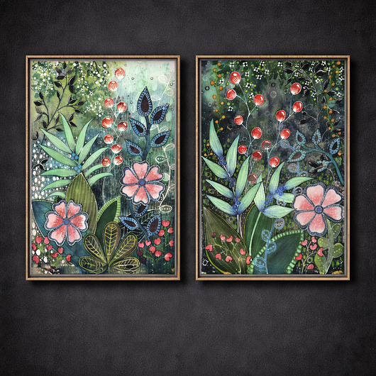 grafiki i ilustracje Zestaw 2 prac 60x90cm