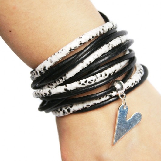 black & white SZEROKA snake ANIMAL INSTINCT kaktusia