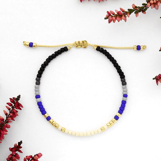 Bransoletka Minimal - Autumn Cobalt Ilovehandmade