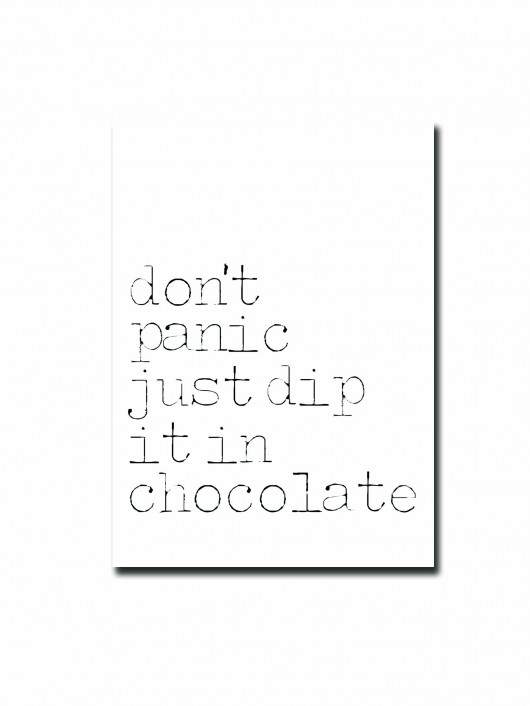 Don't Panic PostCard  MM House Design