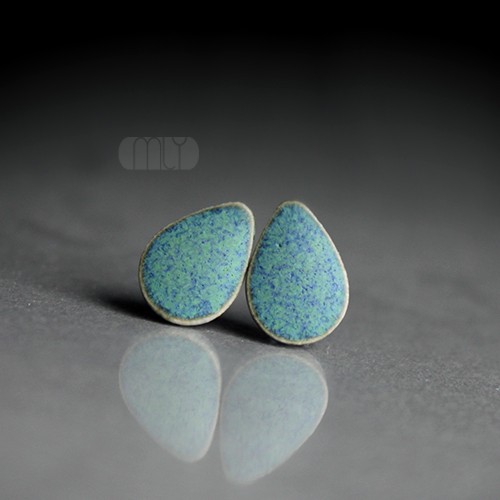 kolczyki ceramiczne Egzotyczne Pestki /stal chirurgiczna/