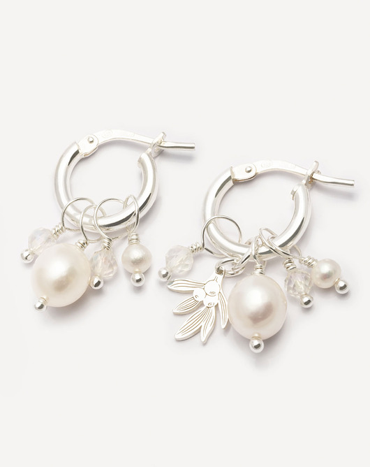 kolczyki srebrne Kolczyki srebrne koła z zawieszką i kamieniami Shine Bright