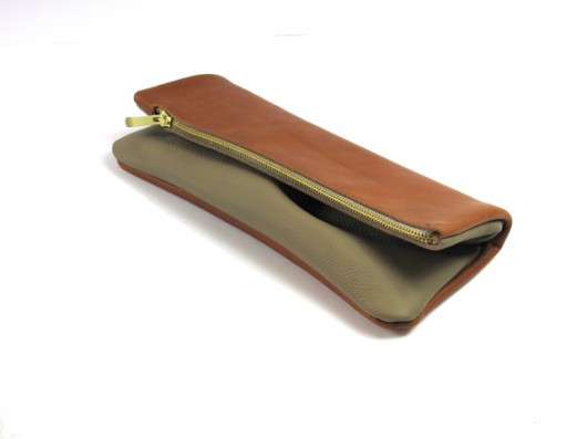 Dwukolorowa kopertówka - 100 % skóra naturalna KAMILA LIMA bags and more