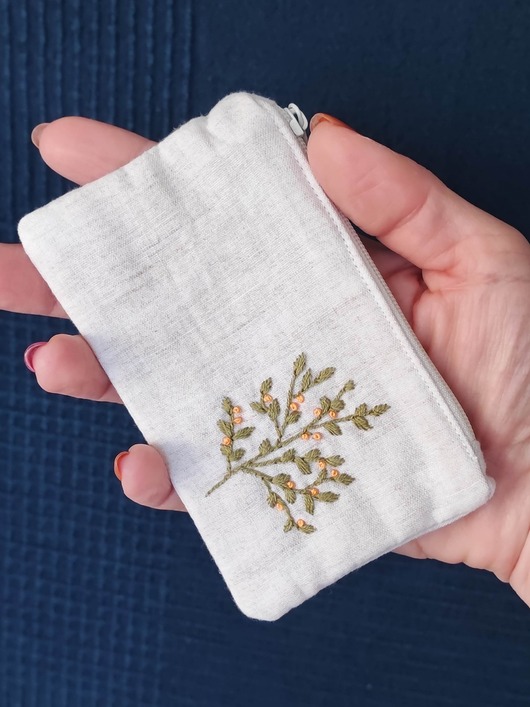 kosmetyczki Mini saszetka haftowana