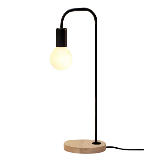 lampy stołowe Lampka biurkowa lampka nocna stołowa lampka na biurko czarna LED E27