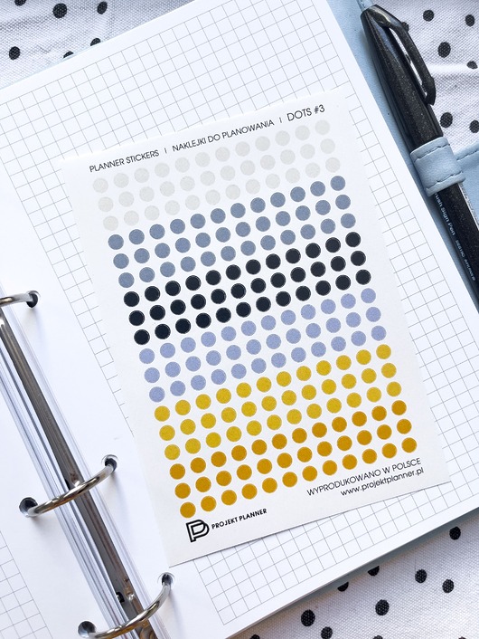 naklejki i wlepy Naklejki do planowania PLANNER STICKERS DOTS #3