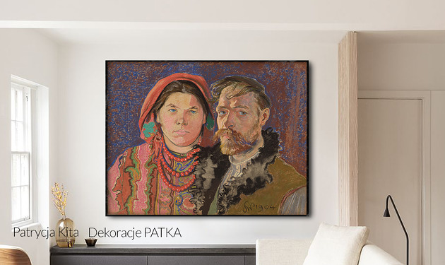 obrazy Portret z Żoną - S. Wyspiański - Reprodukcja