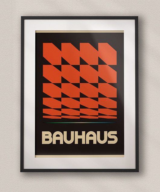 plakaty Minimalistyczny plakat - Bauhaus #24 - Do salonu, sypialni, biura
