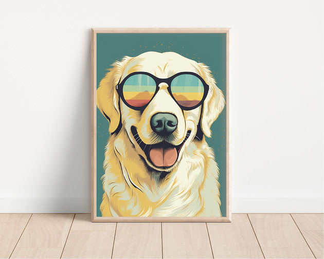 plakaty Plakat golden retriever