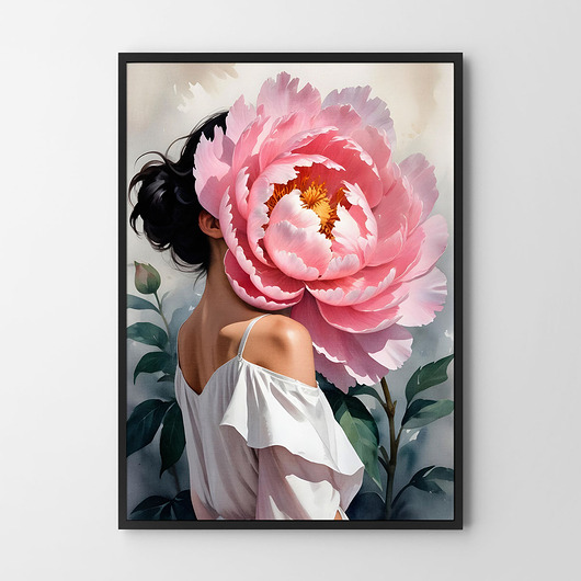 plakaty Plakat Kobieta kwiaty