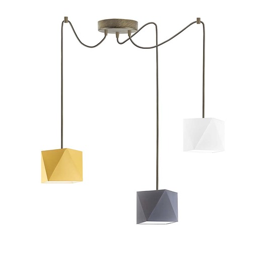 lampy do pokoju dziecka Dziecięca 3-punktowa lampa wisząca do pokoju dziecka KANO KIDS D3
