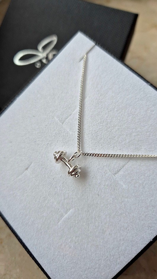 biżuteria męska SZTANGA męski naszyjnik- srebro, złoto