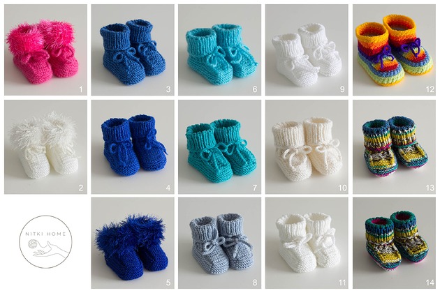 buty dziecięce Buciki niemowlęce robione na szydełku unisex