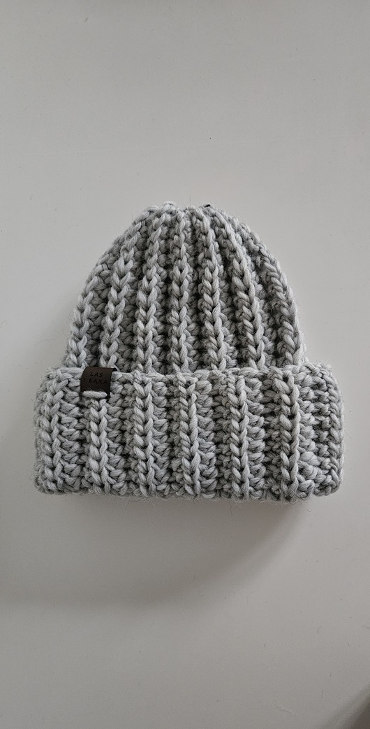 czapki damskie Czapka wełniana kolor jasny szary