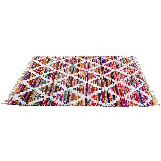 Dywan Dwustronny Biało Kolorowy 120x180 cm romby MIA home