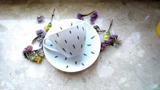 leśna filiżanka + spodek MUKI design
