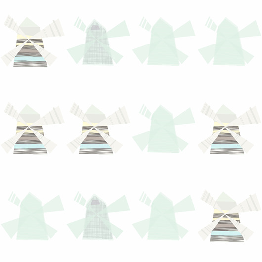 Tapeta dziecięca Windmill Humpty Dumpty Room Decoration