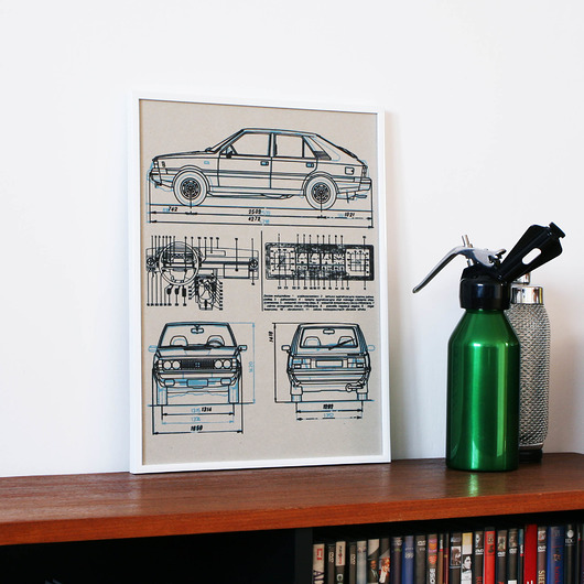 grafiki i ilustracje WYDRUK NA TEKTURZE 30X40 FSO POLONEZ