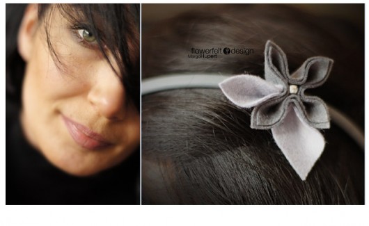 opaska - szary FlowerFelt Design