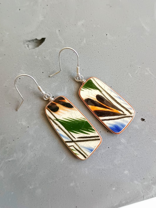 kolczyki ceramiczne Kolczyki ceramiczne uzbeckie